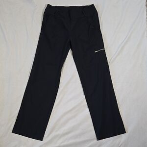 Black Cargo Pants with Straight-Leg Cut